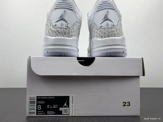 3 PS 'Triple Retro White' Jordan Air 429487-111 0508